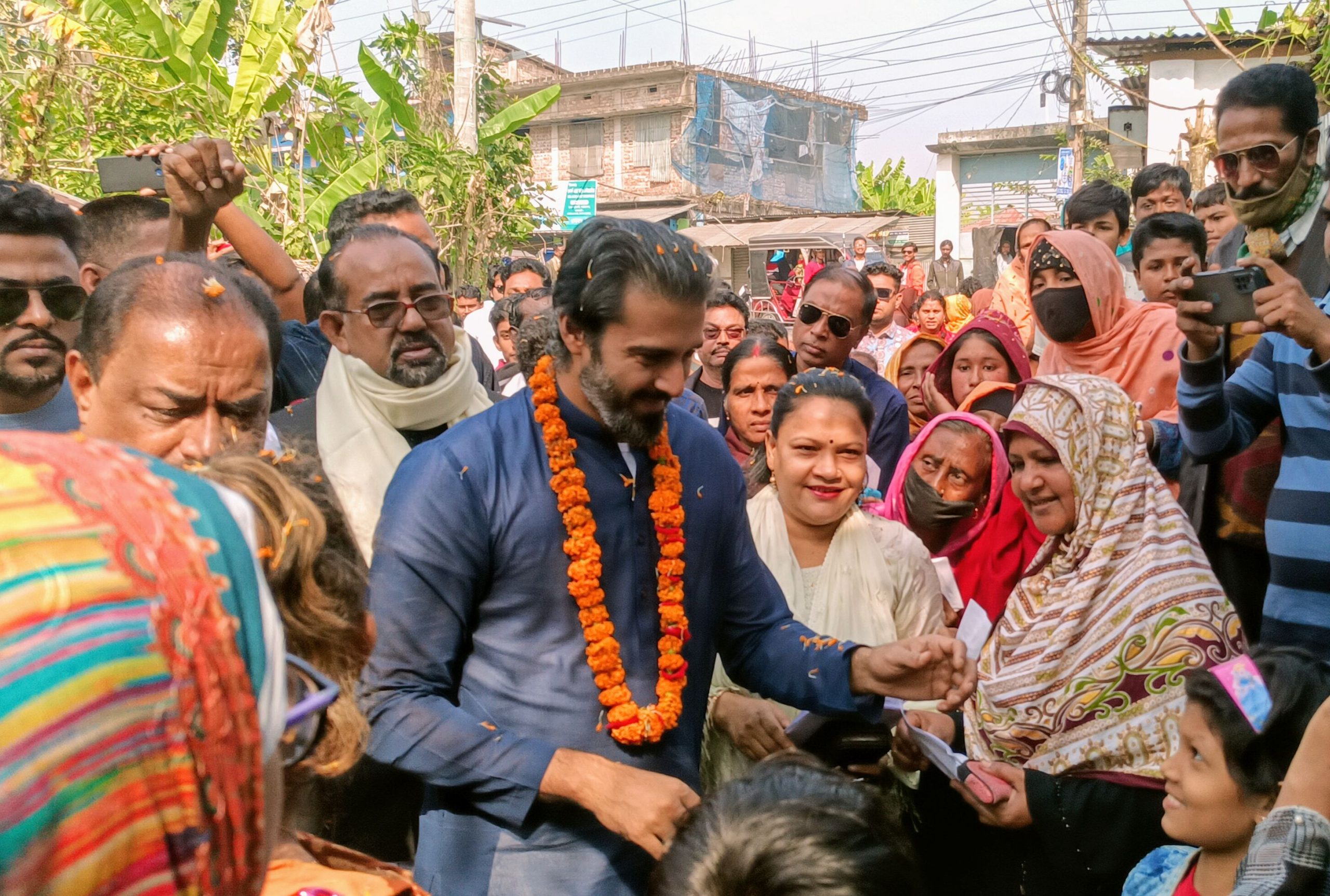 বাগেরহাটে নির্বাচনী প্রচার-প্রচারণায় শেখ তন্ময়