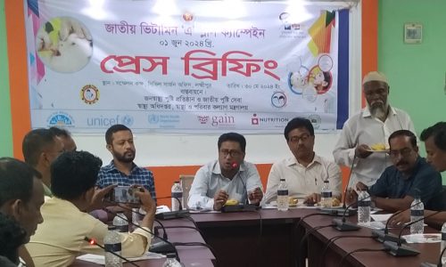 লক্ষ্মীপুরে প্রায় ৩ লাখ শিশু পাবে ভিটামিন এ প্লাস ক্যাপসুল