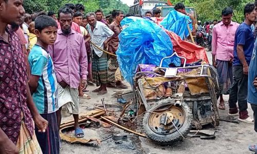 ফুলবাড়ীতে সড়ক দুর্ঘটনায় নিহত ২