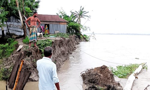 উলিপুরে নদী ভাঙ্গনে নিঃস্ব তিস্তা পাড়ের মানুষ