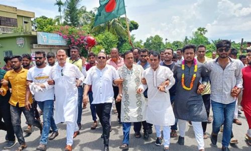 কারামুক্ত বিএনপি নেতা খন্দকার নাসিরকে সংবর্ধনা ও আনন্দ মিছিল 