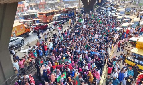 চট্টগ্রাম নগরীতে শহীদি মার্চ ছাত্র জনতার