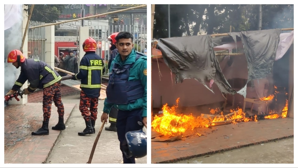 বিপিএলের টিকিট না পেয়ে কাউন্টারে ভাঙচুর-অগ্নিসংযোগ