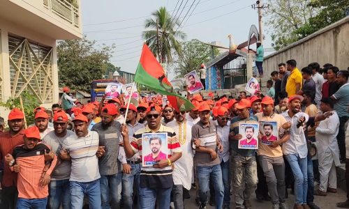 নারায়ণগঞ্জ জেলায় হাজারো নেতাকর্মী নিয়ে বিএনপির সমাবেশ 