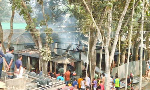 সরিষাবাড়ীতে বসত ঘরে অগ্নিকান্ড : ৯ লক্ষ টাকার ক্ষতি