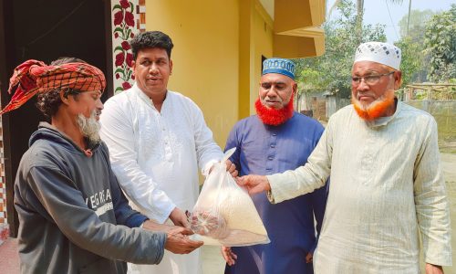 সরিষাবাড়ীতে ১৫০ জন দরিদ্র পরিবার খাদ্য সহায়তা পেল