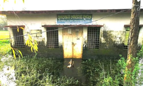 মির্জাপুর কমিউনিটি ক্লিনিক পানির নিচে ডুবে থাকায় চিকিৎসা সেবায় দুর্ভোগ