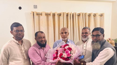 নির্বাচনের পর এরশাদ উল্লাহ ও নাছেরের সৌজন্য সাক্ষাৎ সম্প্রীতি সৌহার্দ্যের অনন্য দৃষ্টান্ত