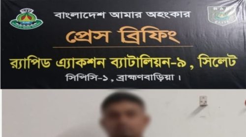 ব্রাহ্মণবাড়িয়ায় ভূয়া র‌্যাব পরিচয়ে সরকারি কাজে বাধাদানকালে নকল ওয়াকিটকিসহ গ্রেফতার ১