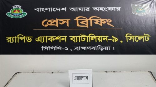 ব্রাহ্মণবাড়িয়ায় ৩৭৫ রাউন্ড গুলিসহ ১ টি এয়ারগান উদ্ধার