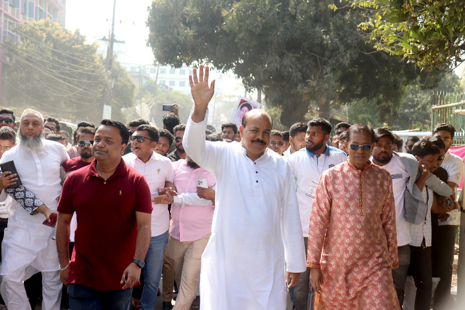 কুমিরায় আসলাম চৌধুরীর নির্বাচনী গণসংযাগ