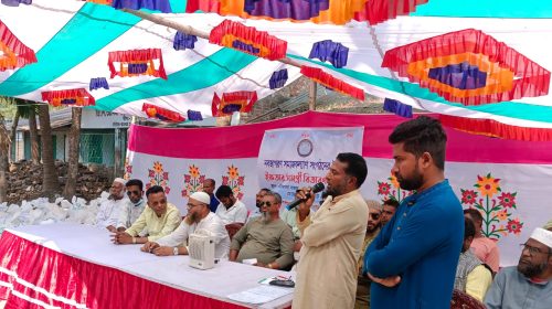 মোরেলগঞ্জে ১৩০ টি পরিবারের মাঝে ইফতার সামগ্রী বিতরণ