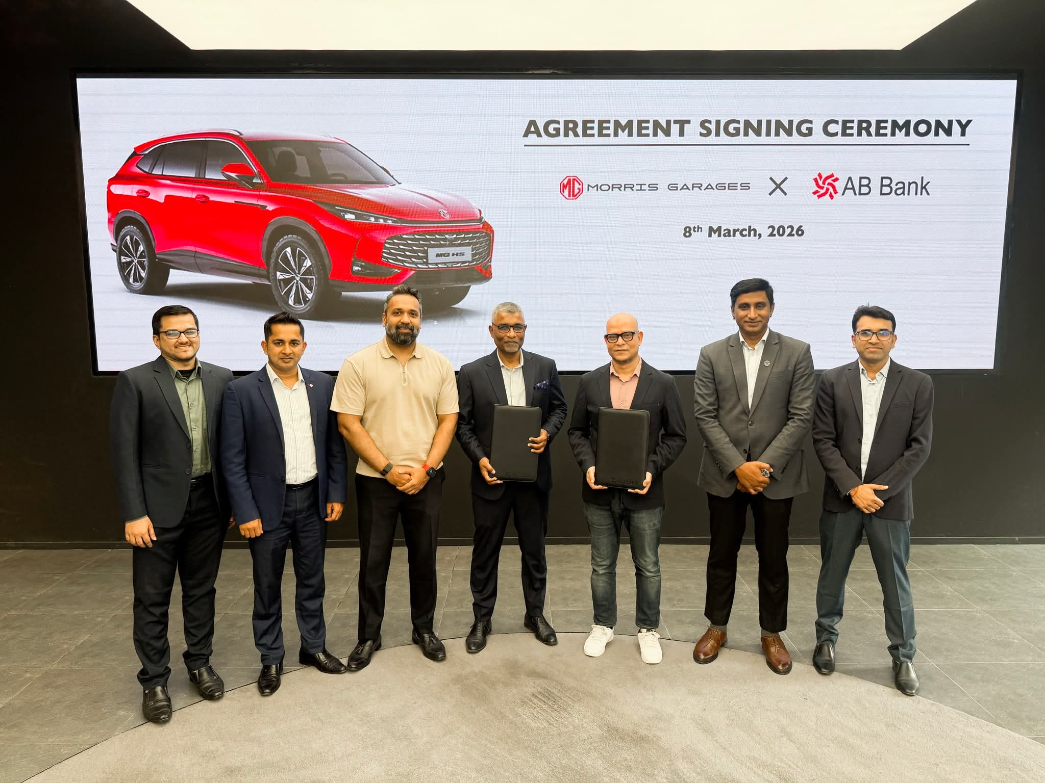 এবি ব্যাংক ও র‌্যানকন ব্রিটিশ মটরস এর মধ্যে চুক্তি স্বাক্ষর