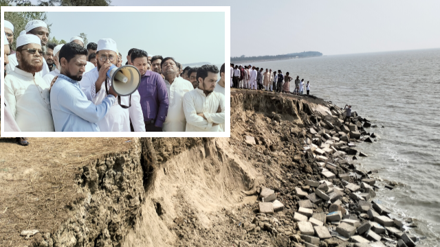 ভাঙনরোধে জরুরি পদক্ষেপ: বাঁশখালীতে বেড়িবাঁধ পরিদর্শনে এমপি জহিরুল ইসলাম