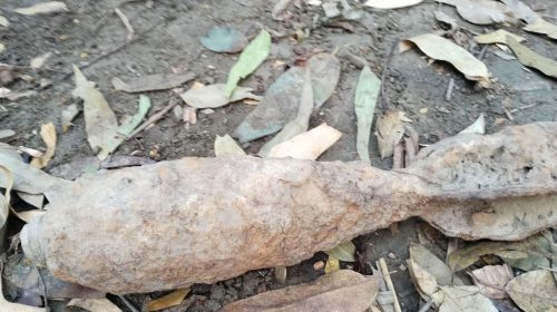 বকশীগঞ্জে পুকুরপাড়ে পাওয়া গেল মর্টারশেল সদৃশ বস্তু