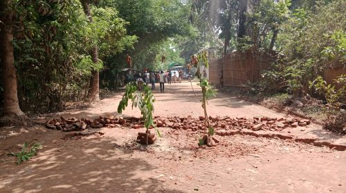 ৯ বছরেও শেষ হয়নি ওভারপাস-ক্ষোভে বোয়ালমারীর সাতৈর বাইপাস সড়ক অবরোধ