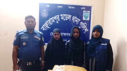 বাঞ্ছারামপুরে ৬ কেজি গাঁজা সহ দুই নারী মাদক কারবারি গ্রেফতার
