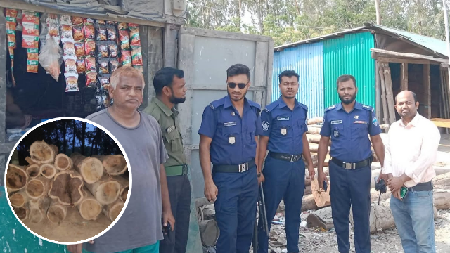 বনদস্যুদের গুলি ছুড়ে প্রতিরোধ, বাঁশখালীতে কাঠসহ ডাম্পার জব্দ