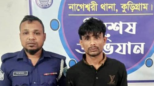 নাগেশ্বরীতে পাম্পে তেল নিতে গিয়ে পুলিশের হাতে গ্রেপ্তার ৩ মামলার আসামি