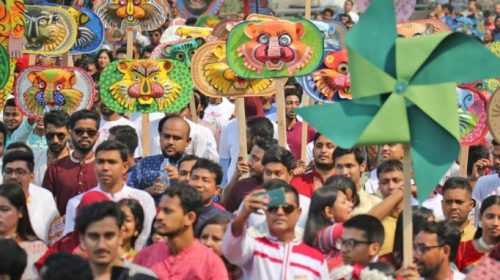 বৈশাখী শোভাযাত্রায় মুখে মুখোশ নিষিদ্ধ