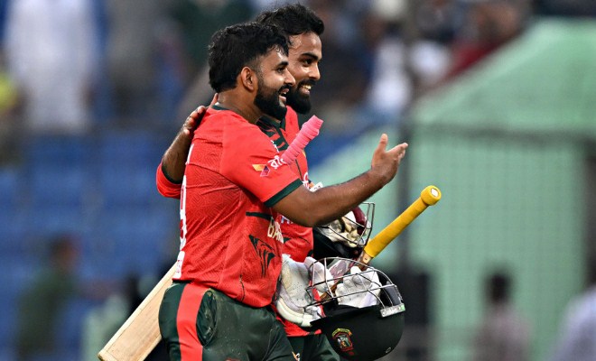 হৃদয়-শামীমের ব্যাটে ঝড়, সিরিজে এগিয়ে গেল বাংলাদেশ