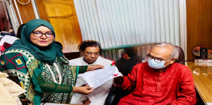 সংরক্ষিত আসনে সর্বকনিষ্ঠ প্রার্থী ছাত্রদলের নওরীন