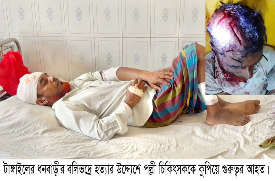 ধনবাড়ীতে পল্লী চিকিৎসককে কুপিয়ে হত্যা চেষ্টা