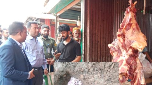 মধুপুরে পোঁকাযুক্ত মাংস বিক্রির অভিযোগে অর্থদন্ড