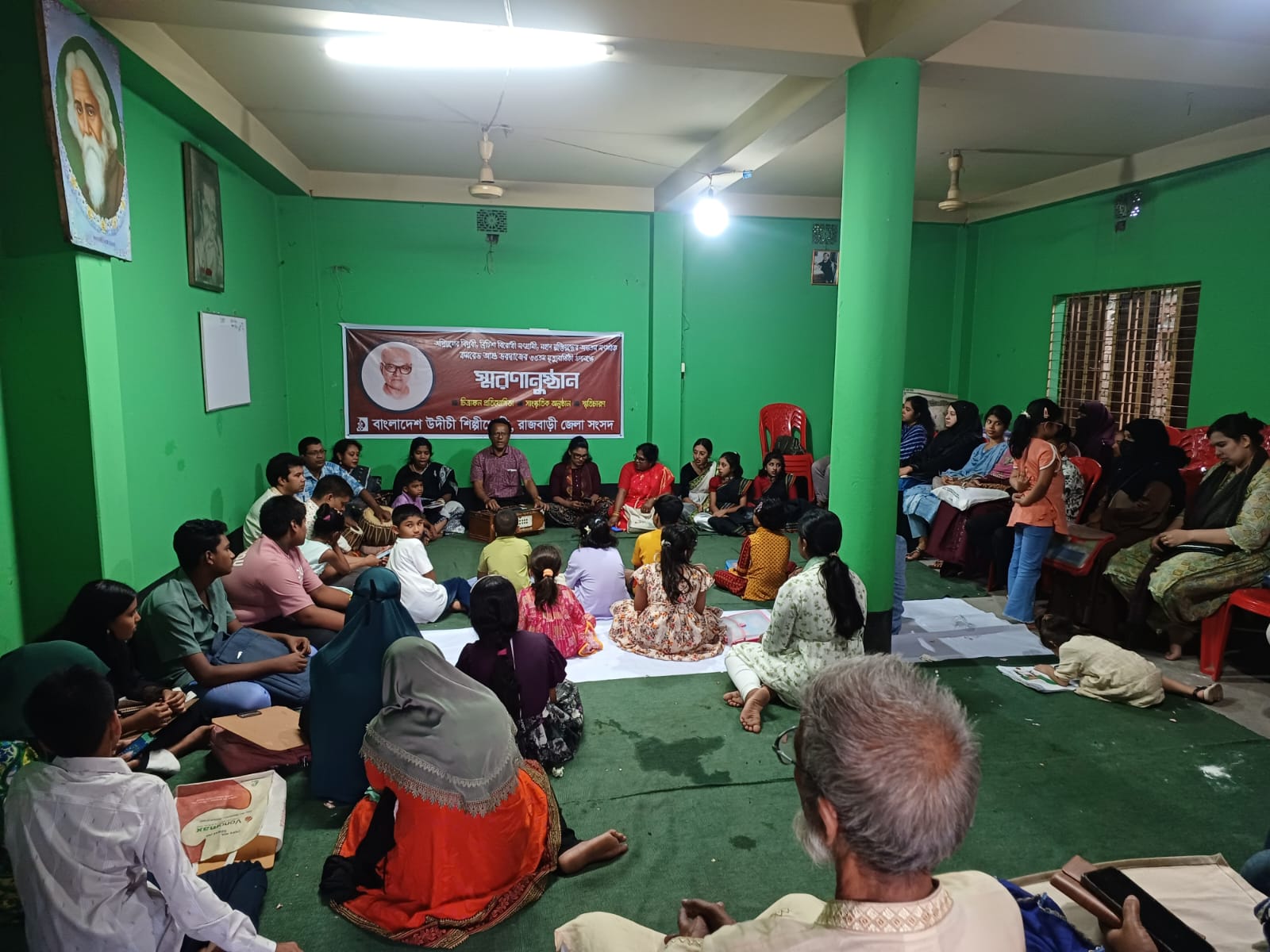 রাজবাড়ীতে স্মৃতিচারণের মধ্য দিয়ে আশু ভরদ্বাজকে স্মরণ