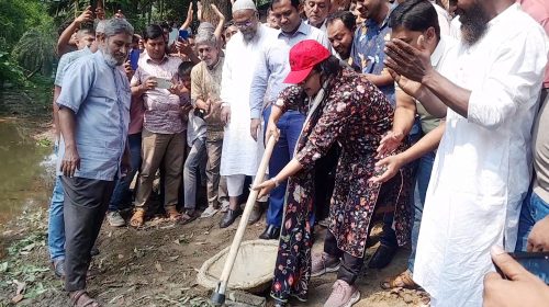 লালপুরে খাল খনন উদ্বোধন