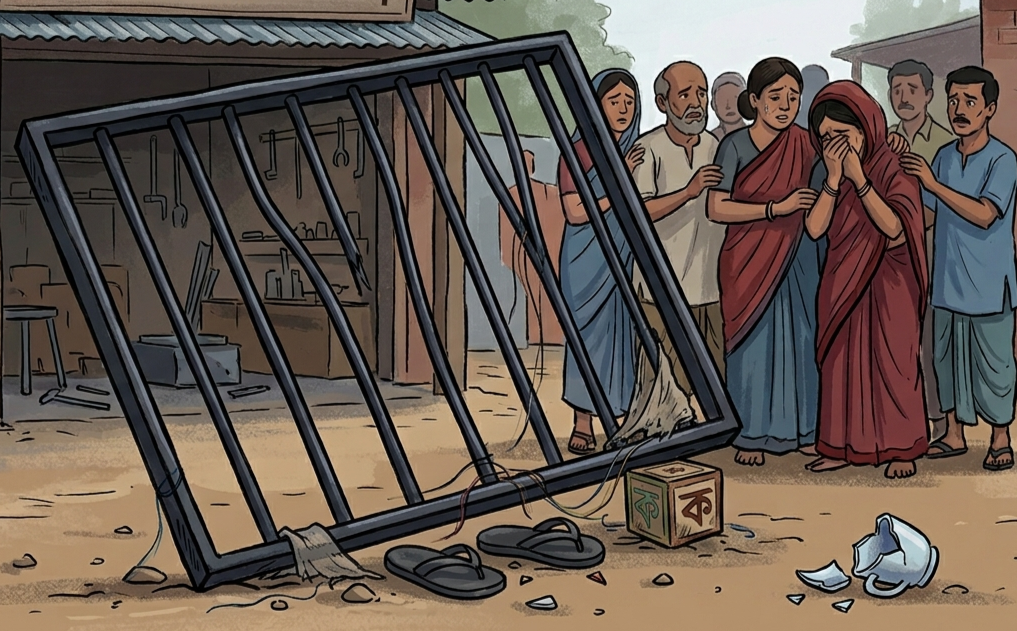 জানালার গ্রিল মাথায় পড়ে বকশীগঞ্জে শিশুর মৃত্যু