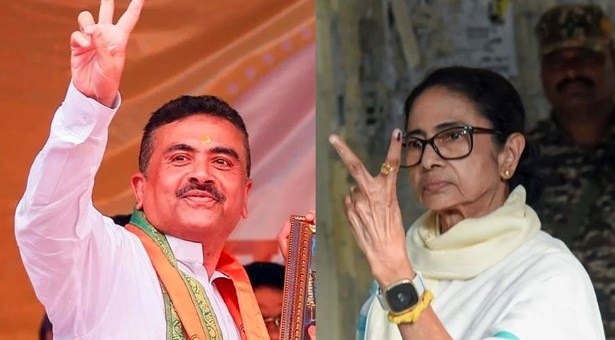 পশ্চিমবঙ্গ: ১৫০ আসনে এগিয়ে বিজেপি